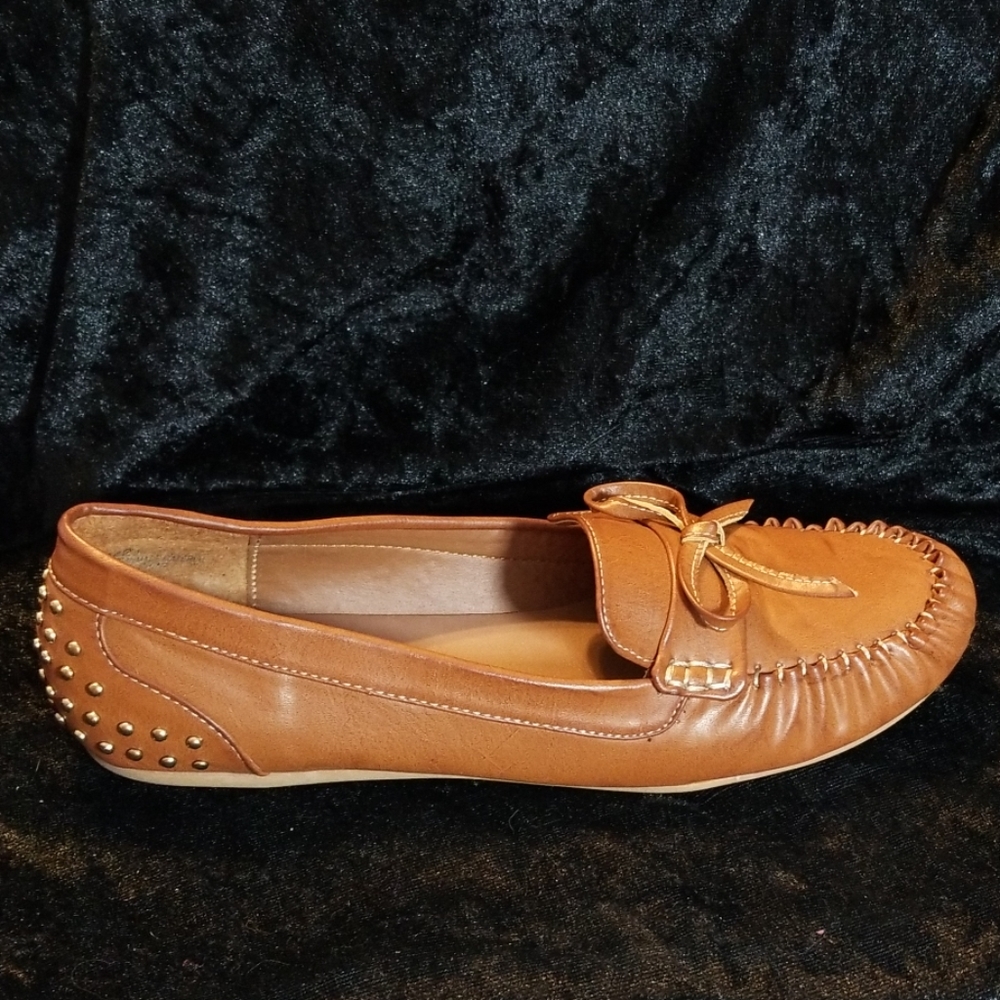 Rouge Helium Slip On Studded Loafer